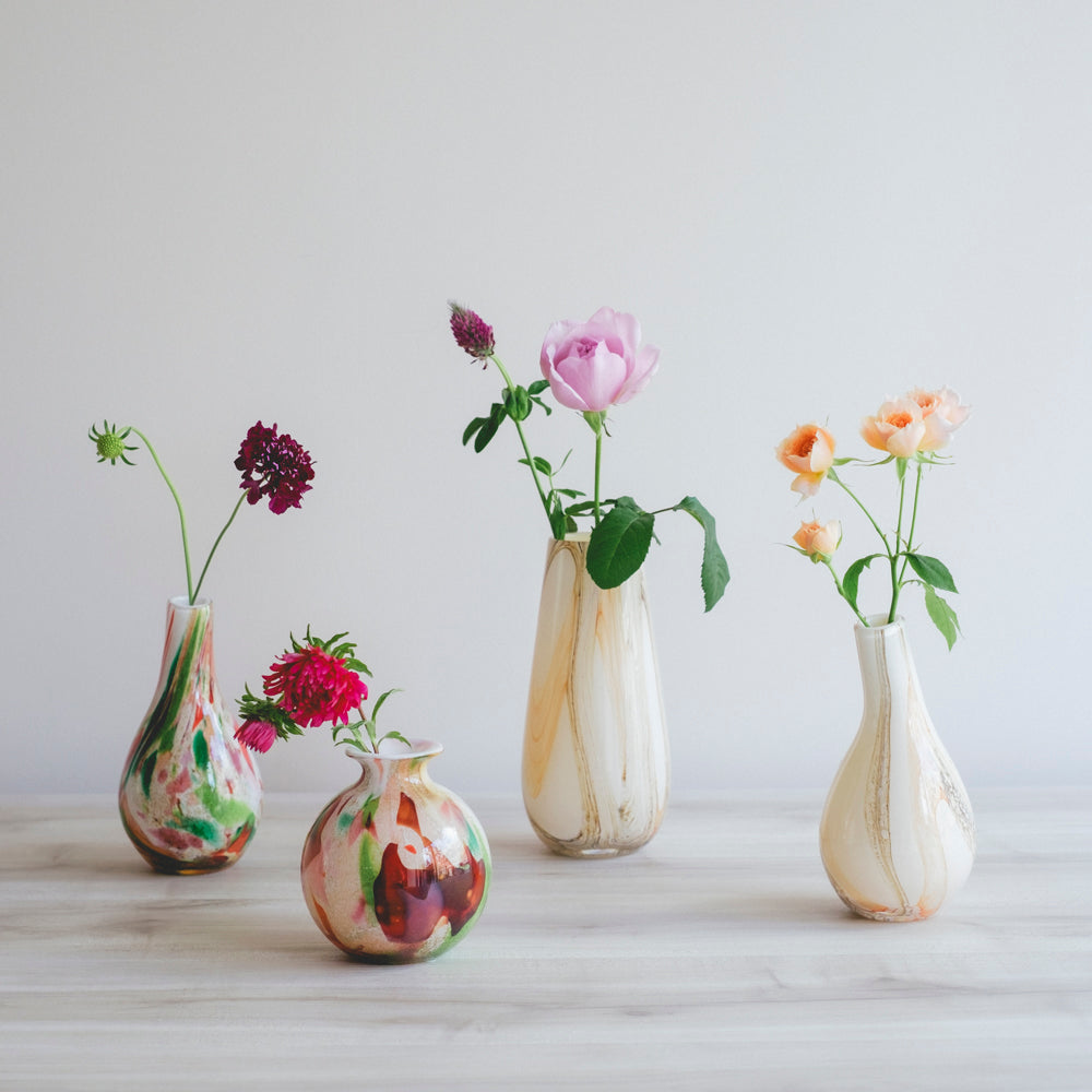 FIDORIOフラワーベース　美品 FIDRIO(フィデリオ) Wave PICOLO フラワーベース COLORI 花瓶 ガラス