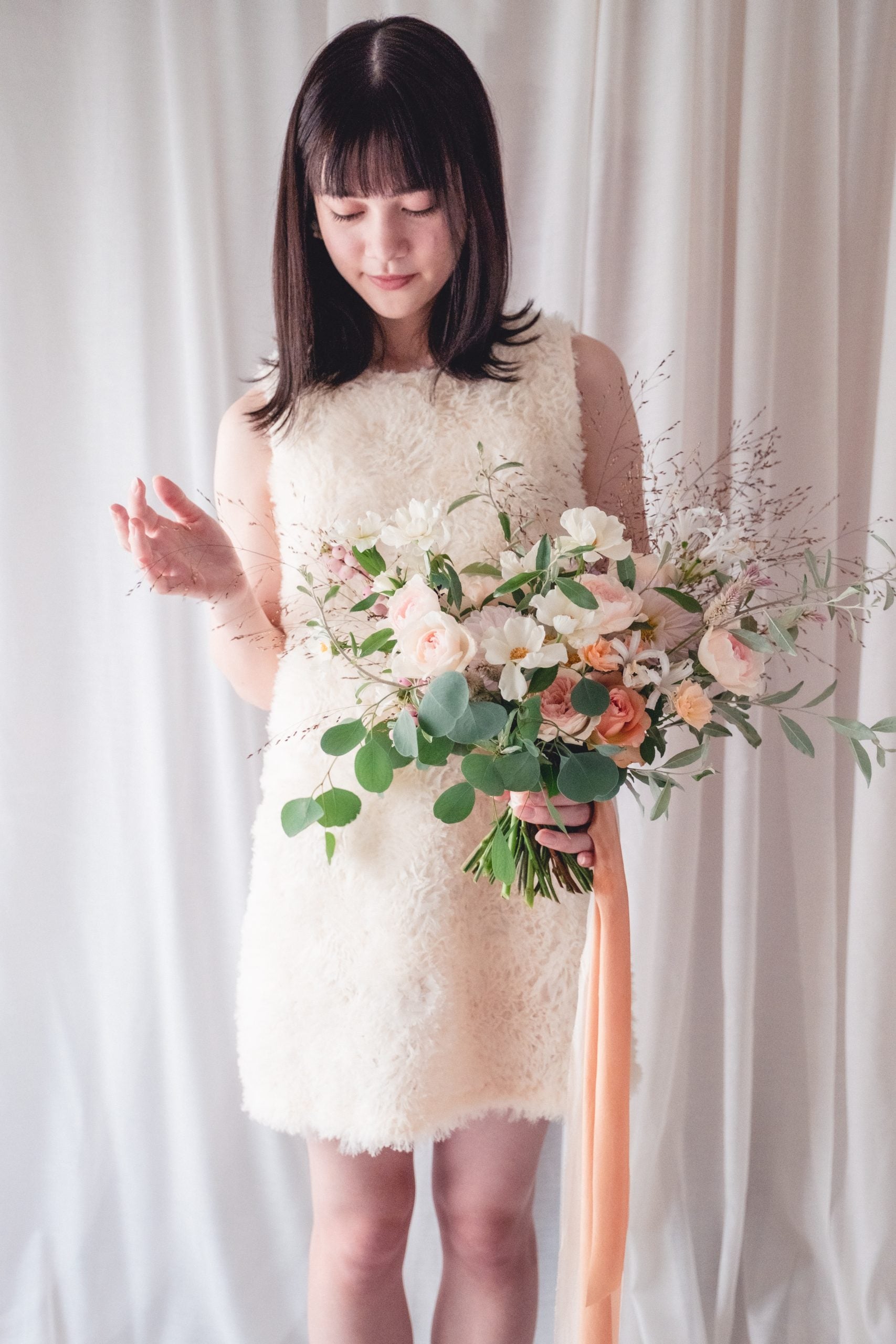 【エリア限定】Wedding Bouquet/オーダーデザインサンプル/ フレッシュフラワー/No.13