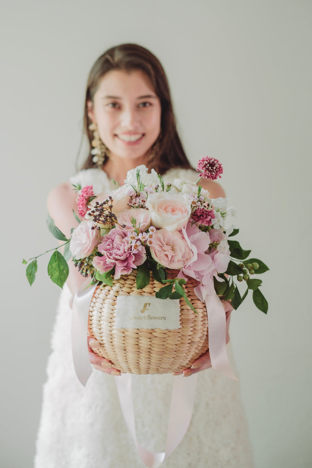 ◆季節限定◆Flower BAG No.2/フラワーバッグアレンジ スモークビター/ドライ&プリザーブドフラワー