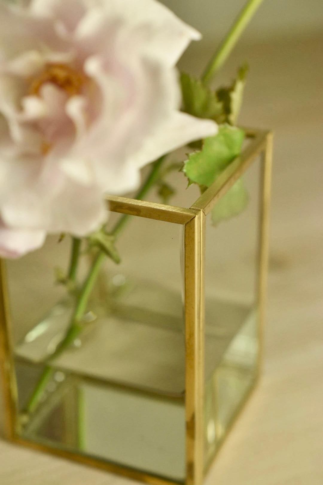 Flower Vase/花器・フラワーベース ブラススクエア
