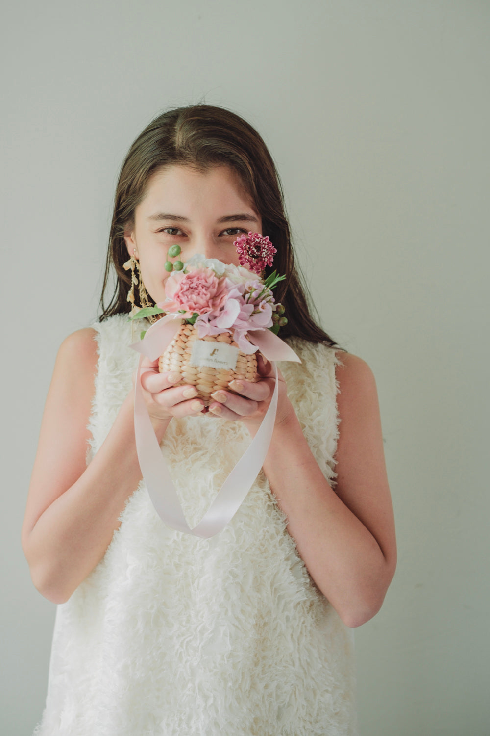 ◆11/29-12/26お届け限定◆Flower BAG No.2/フラワーバッグアレンジ ピンクスピネル/生花