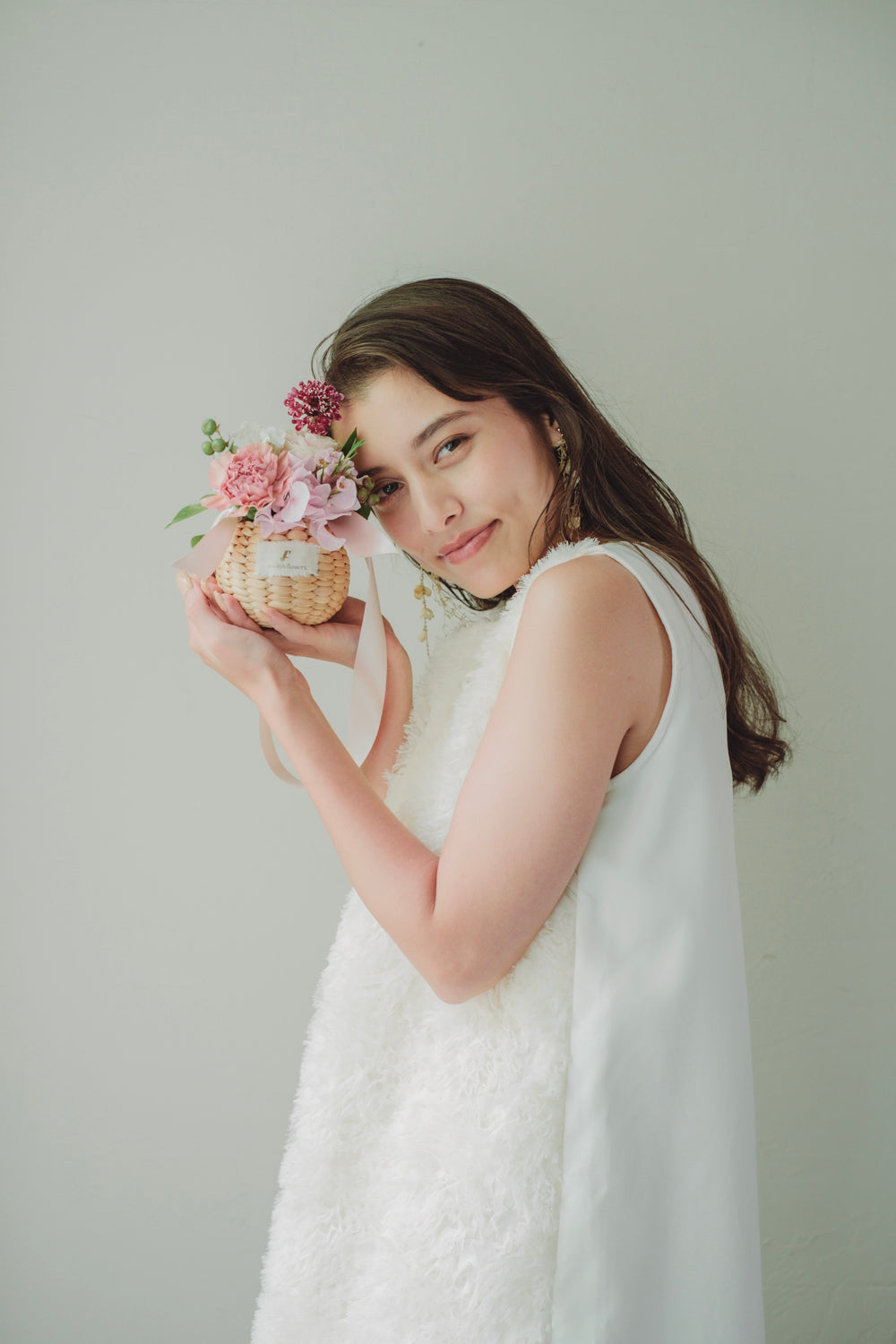 ◆季節限定◆Flower BAG No.2/フラワーバッグアレンジ スモークビター/ドライ&プリザーブドフラワー