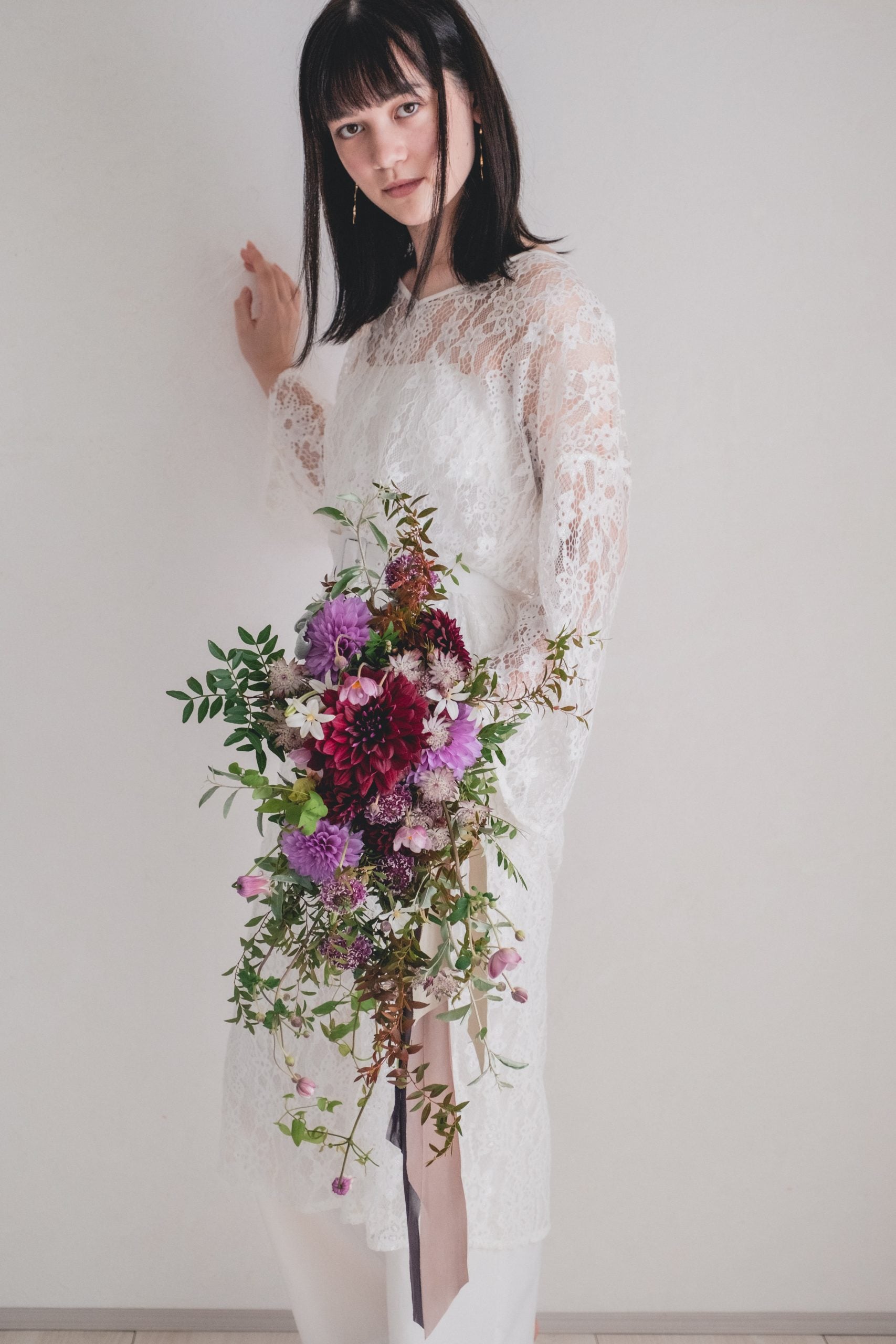 【エリア限定】Wedding Bouquet/オーダーデザインサンプル/ フレッシュフラワー/No.5