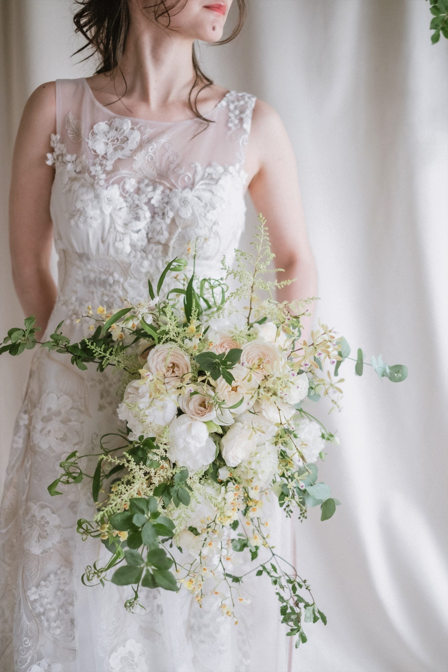 【エリア限定】Wedding Bouquet/オーダーデザインサンプル/ フレッシュフラワー/モアナチュラル