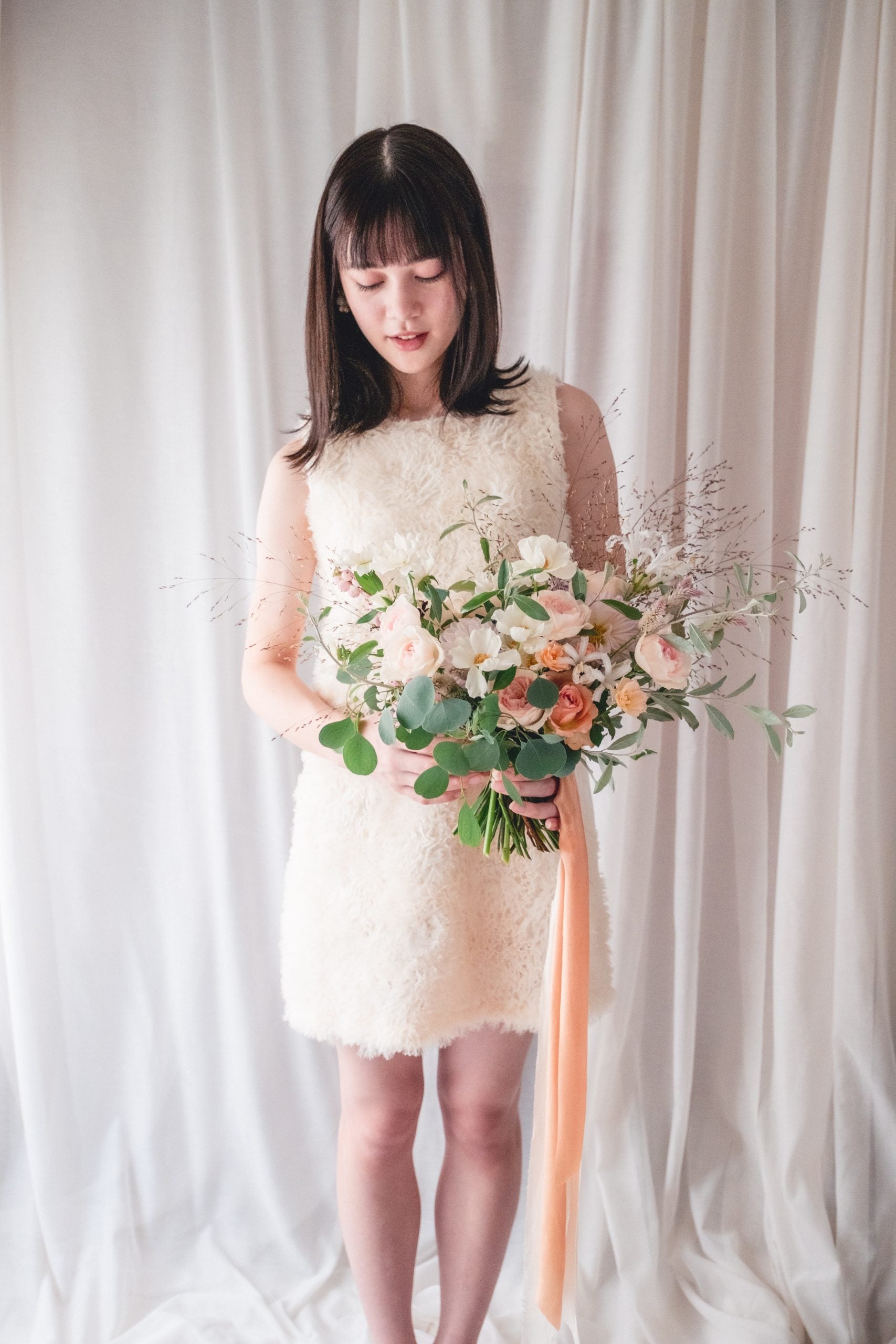 【エリア限定】Wedding Bouquet/オーダーデザインサンプル/ フレッシュフラワー/No.13