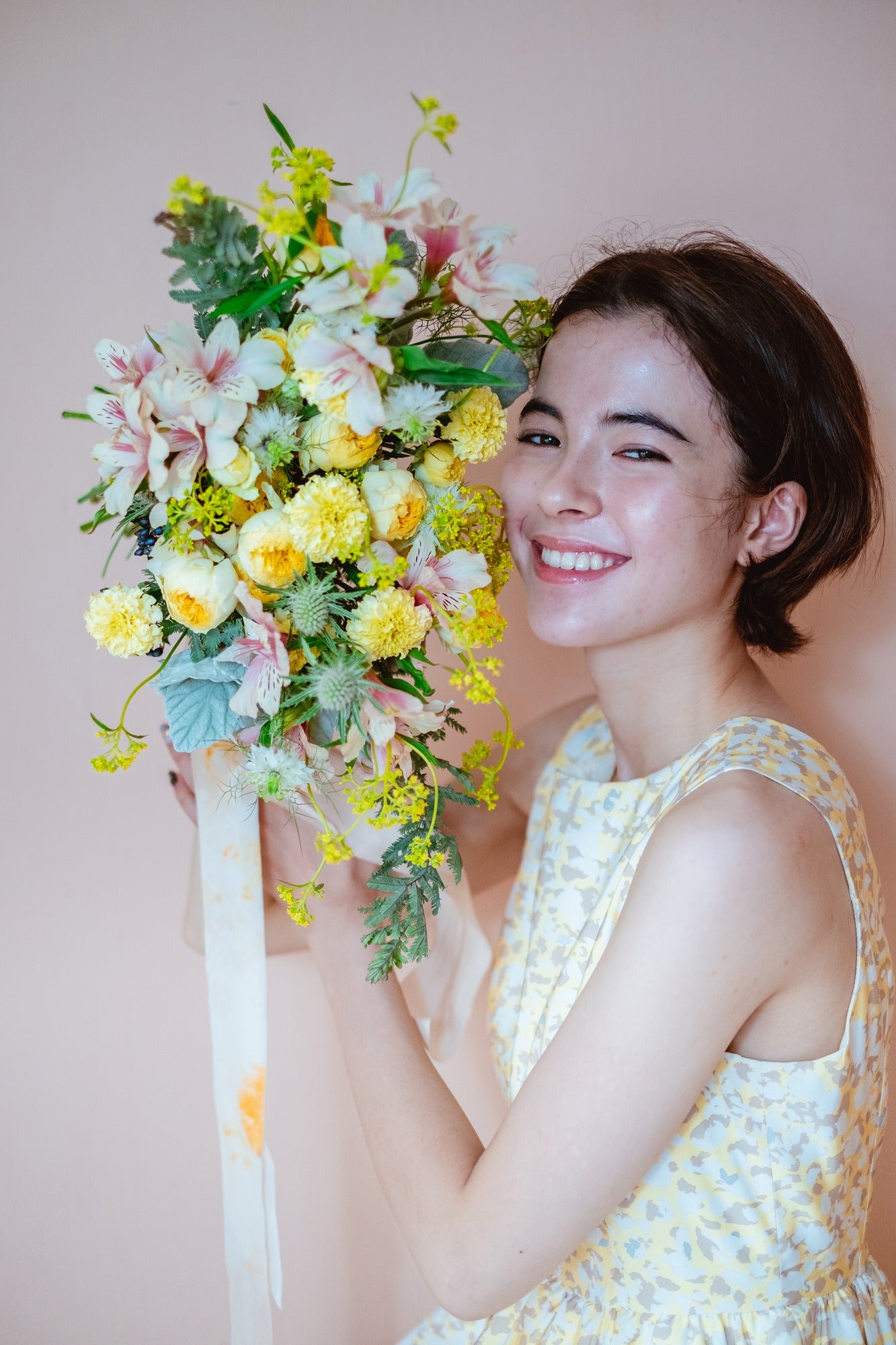 【エリア限定】Wedding Bouquet/オーダーデザインブーケサンプル/ フレッシュフラワー/