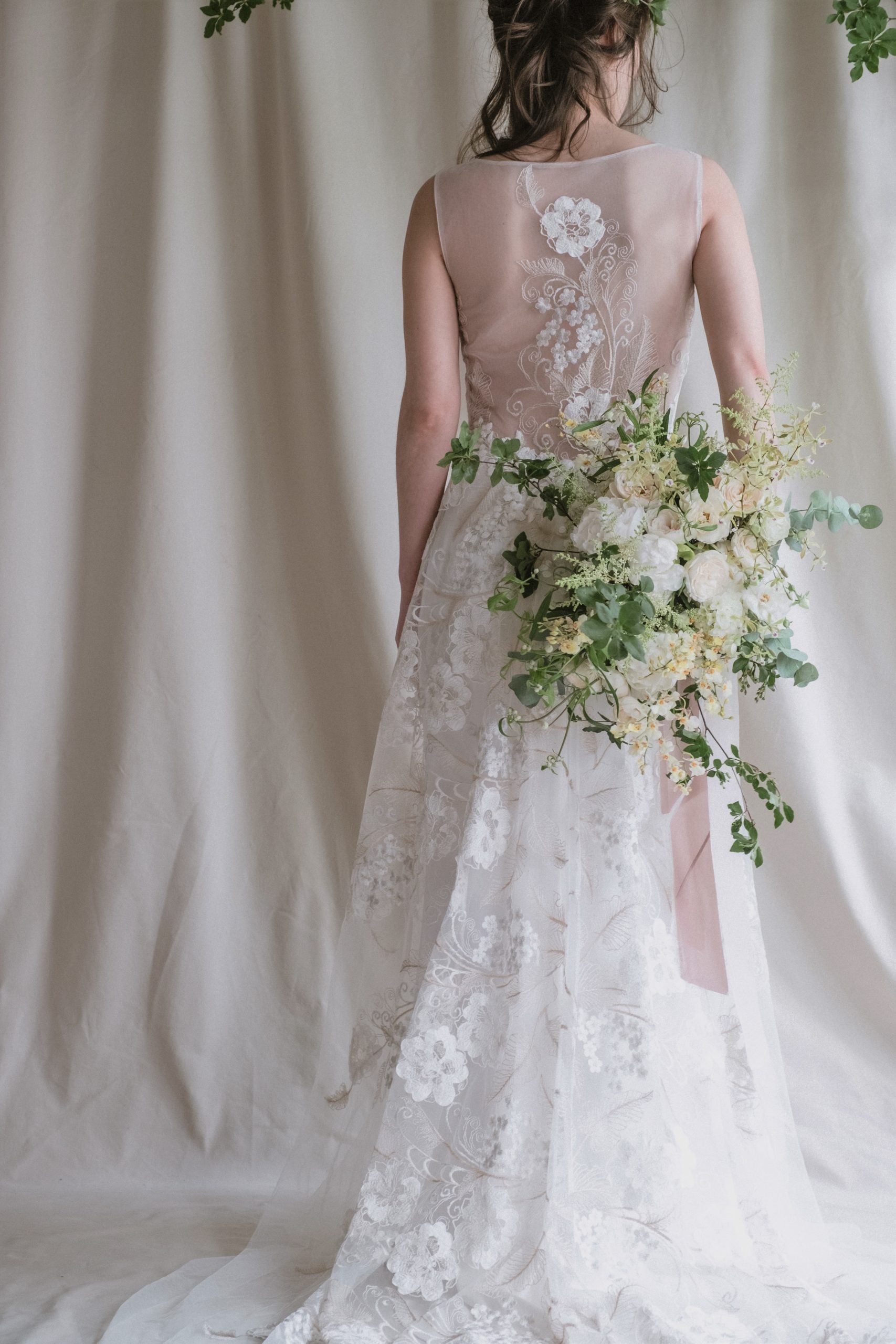 【エリア限定】Wedding Bouquet/オーダーデザインサンプル/ フレッシュフラワー/モアナチュラル