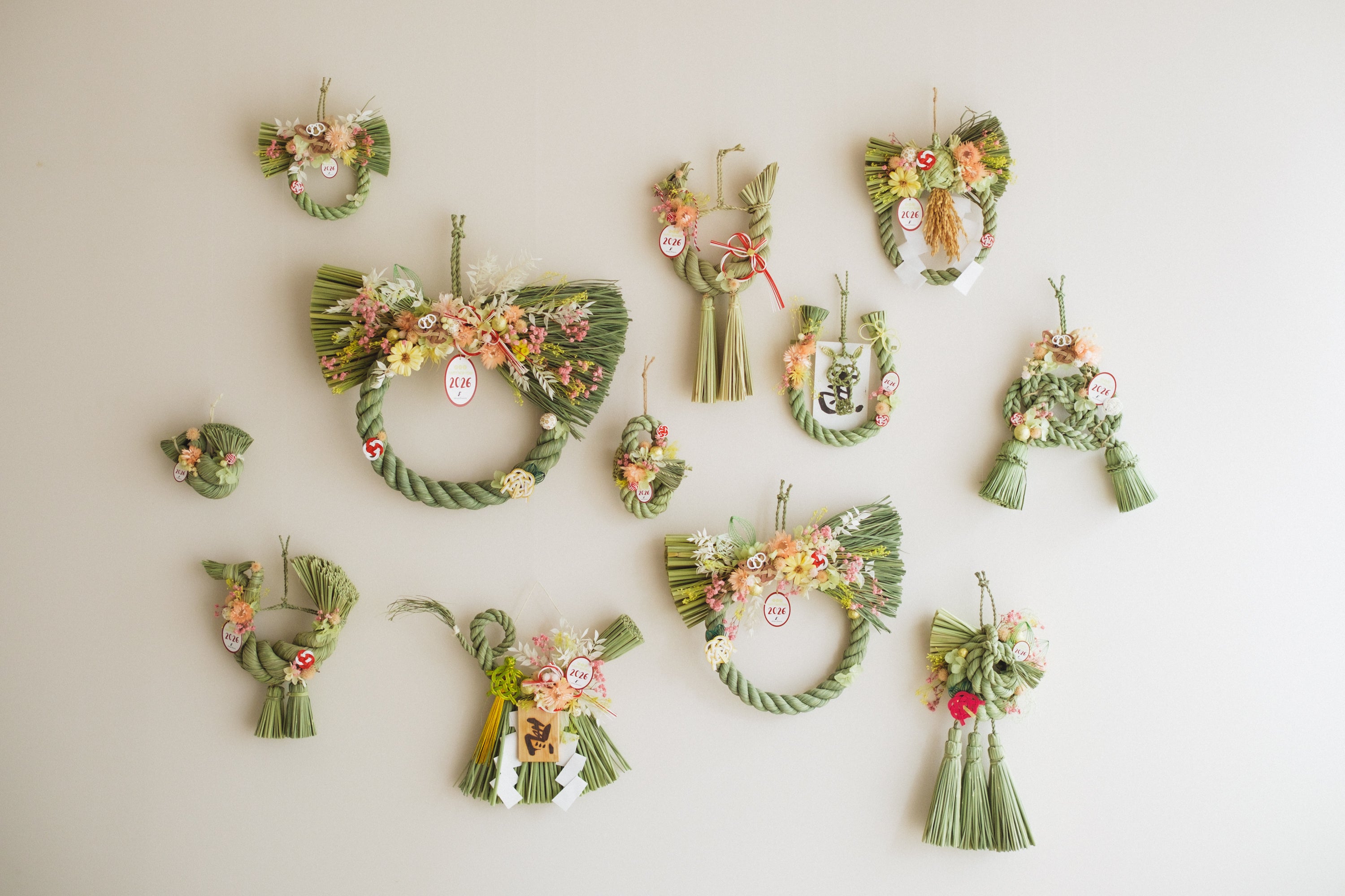 数量限定2026・SHIMEKAZARI◆しめ飾り OKAZARI/ドライ&プリザーブドフラワー