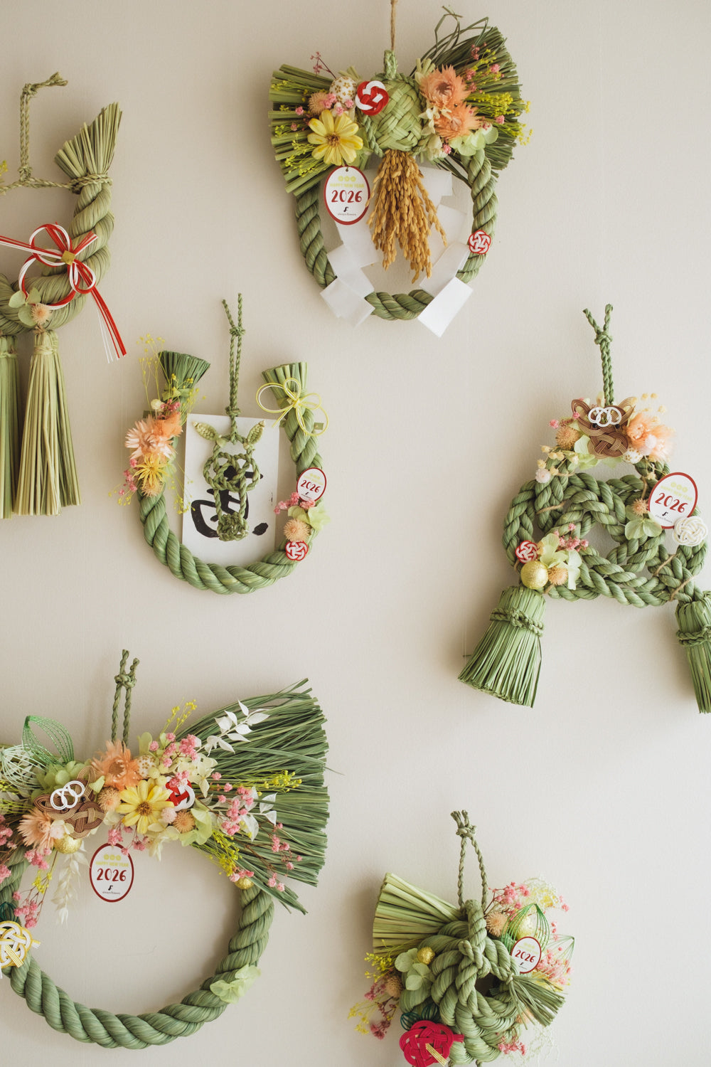 数量限定2026・SHIMEKAZARI◆しめ飾り OKAZARI MARU/ドライ&プリザーブドフラワー