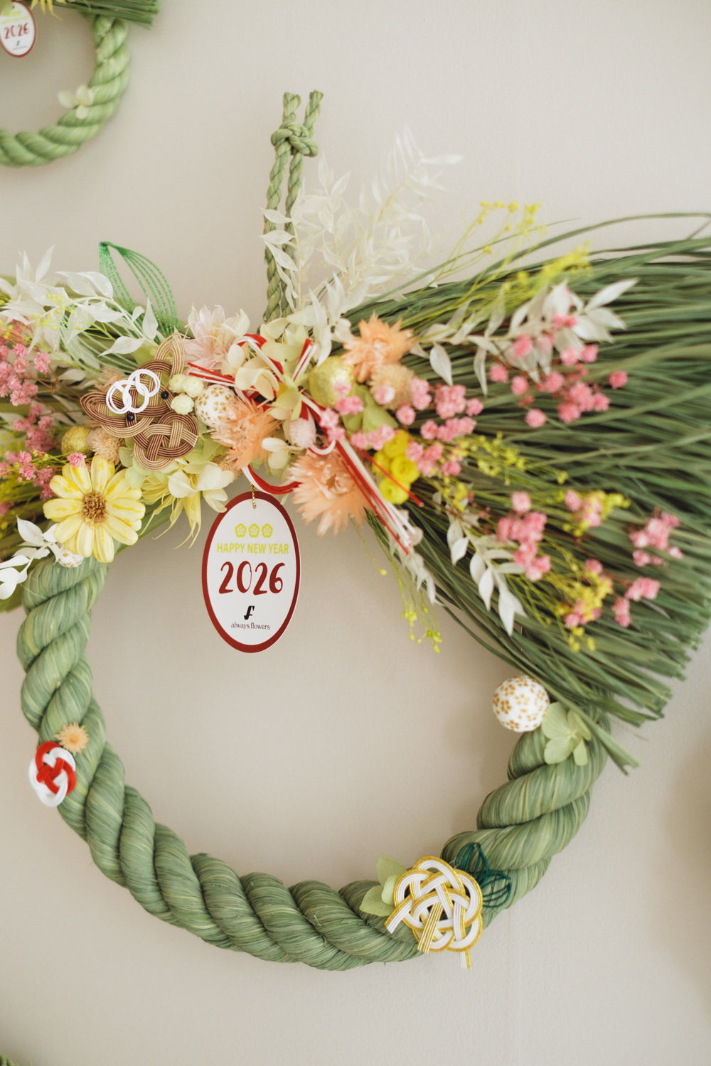 数量限定2026・SHIMEKAZARI◆しめ飾り OKAZARI MARU/ドライ&プリザーブドフラワー