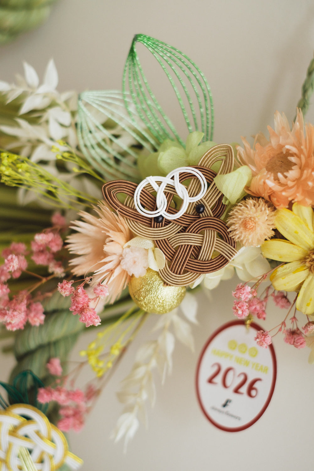 数量限定2026・SHIMEKAZARI◆しめ飾り OKAZARI MARU/ドライ&プリザーブドフラワー