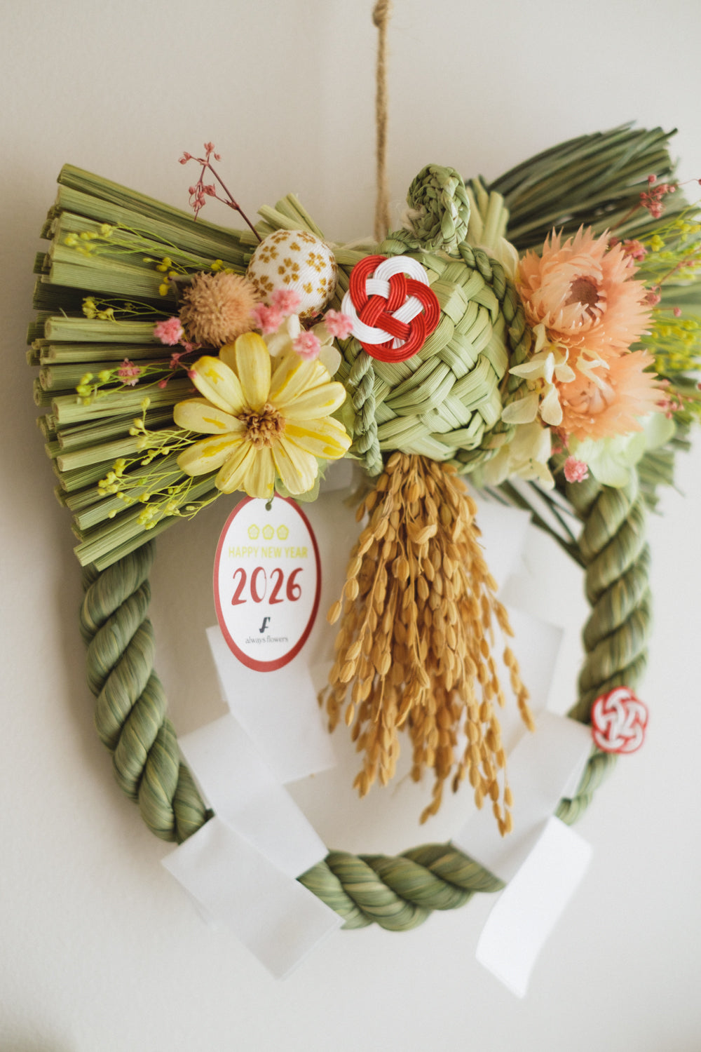 数量限定2026・SHIMEKAZARI◆しめ飾り OKAZARI MARU/ドライ&プリザーブドフラワー