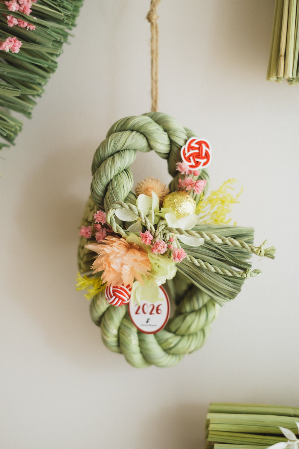 数量限定2026・SHIMEKAZARI◆しめ飾り OKAZARI SANBYOUSHI/ドライ&プリザーブドフラワー