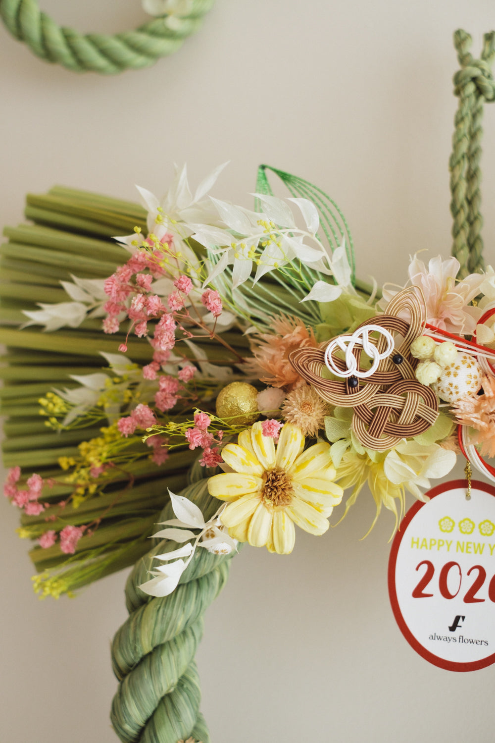 数量限定2026・SHIMEKAZARI◆しめ飾り OKAZARI MARU/ドライ&プリザーブドフラワー