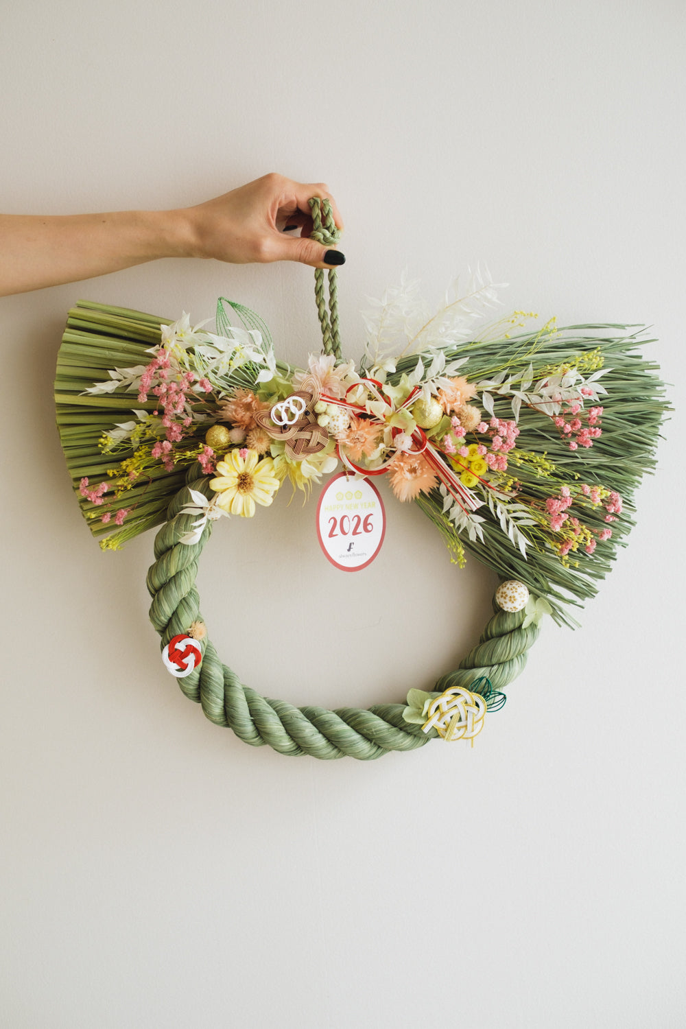 数量限定2026・SHIMEKAZARI◆しめ飾り OKAZARI MARU/ドライ&プリザーブドフラワー