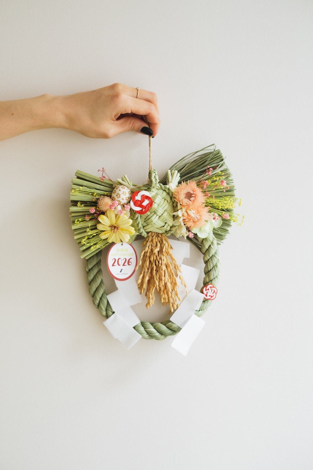 数量限定2026・SHIMEKAZARI◆しめ飾り OKAZARI MARU/ドライ&プリザーブドフラワー