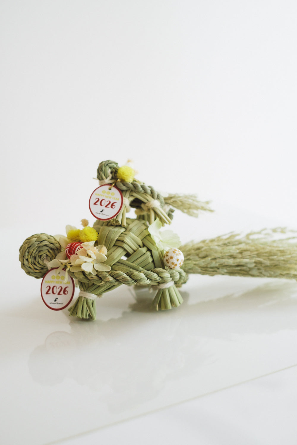 数量限定2026・SHIMEKAZARI◆しめ飾り OMEKASHI KAME/ドライ&プリザーブドフラワー