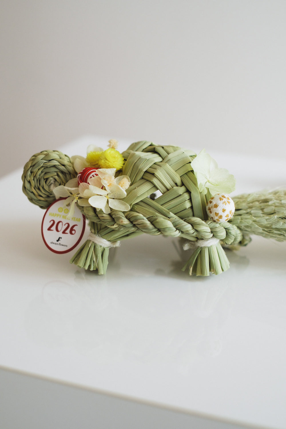 数量限定2026・SHIMEKAZARI◆しめ飾り OMEKASHI KAME/ドライ&プリザーブドフラワー