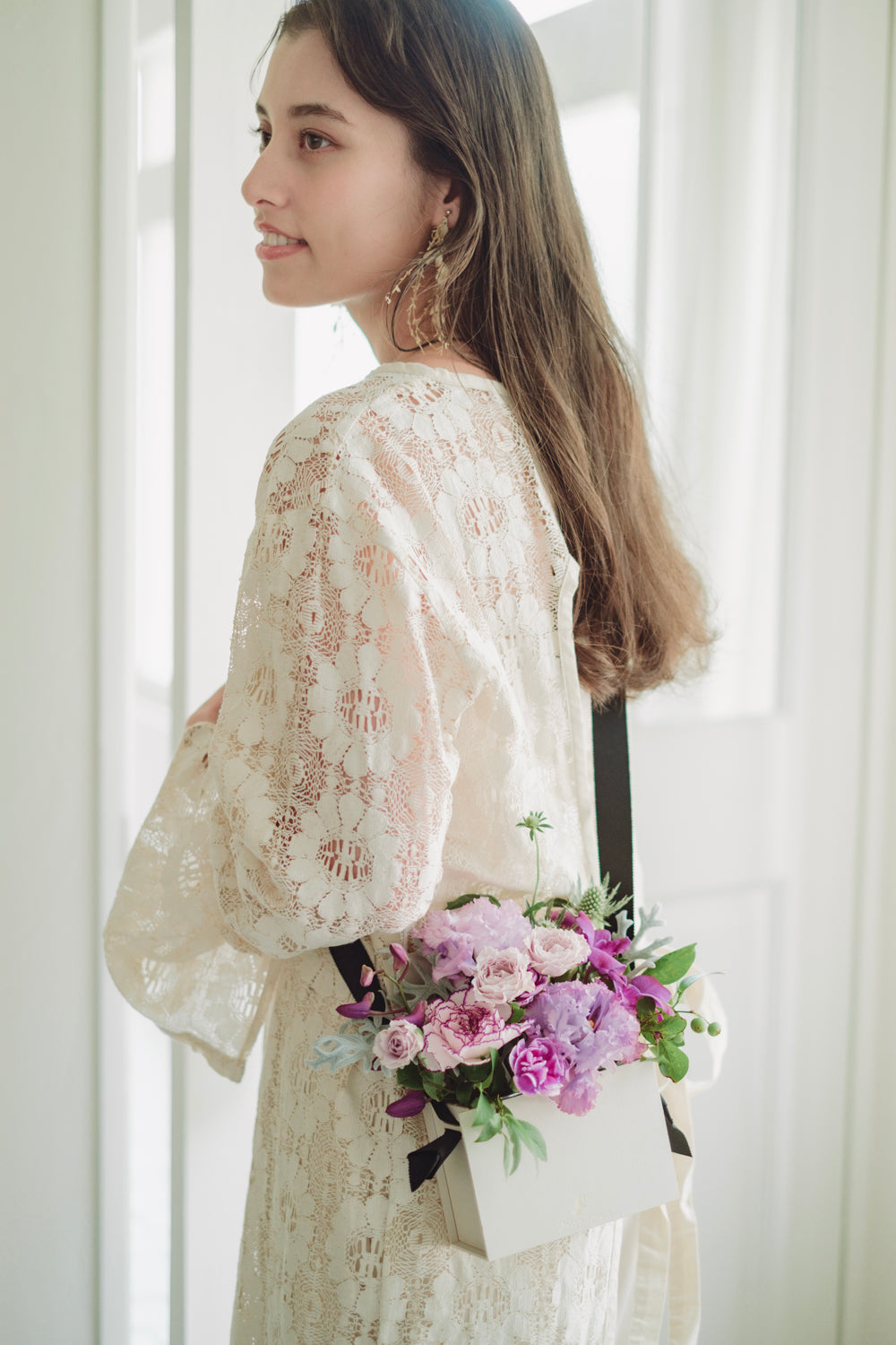 ◆12/27-1/21お届け限定◆Flower BAG No.1/フラワーバッグアレンジ AKANE/生花