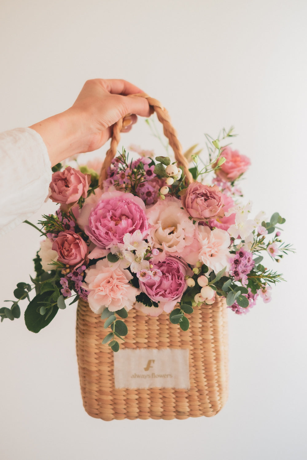 T様専用◆Flower BAG No.3 /スクエアカゴバッグ オーダー/生花