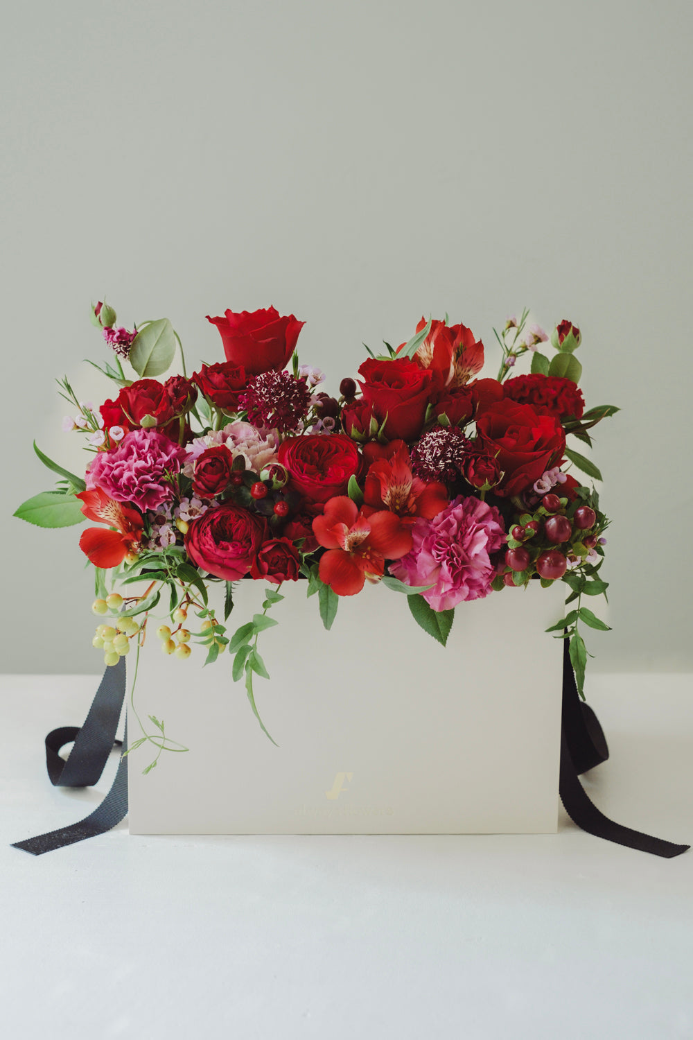Flower BAG No.1/フラワーバッグアレンジ レッド/生花