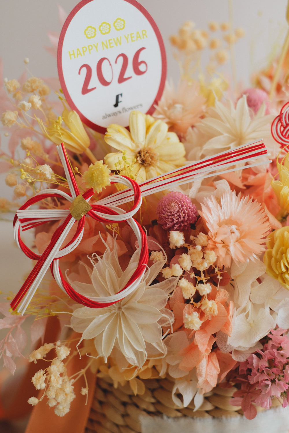 ◆ニューイヤーデザイン◆Flower BAG No.2/フラワーバッグアレンジ ジョイフルドロップ/ドライ&プリザーブドフラワー