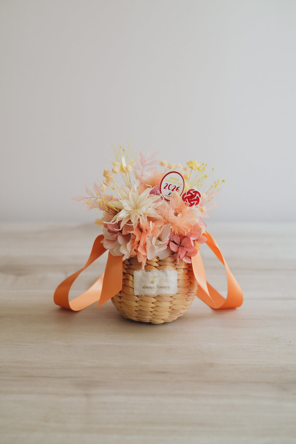 ◆ニューイヤーデザイン◆Flower BAG No.2/フラワーバッグアレンジ ジョイフルドロップ/ドライ&プリザーブドフラワー