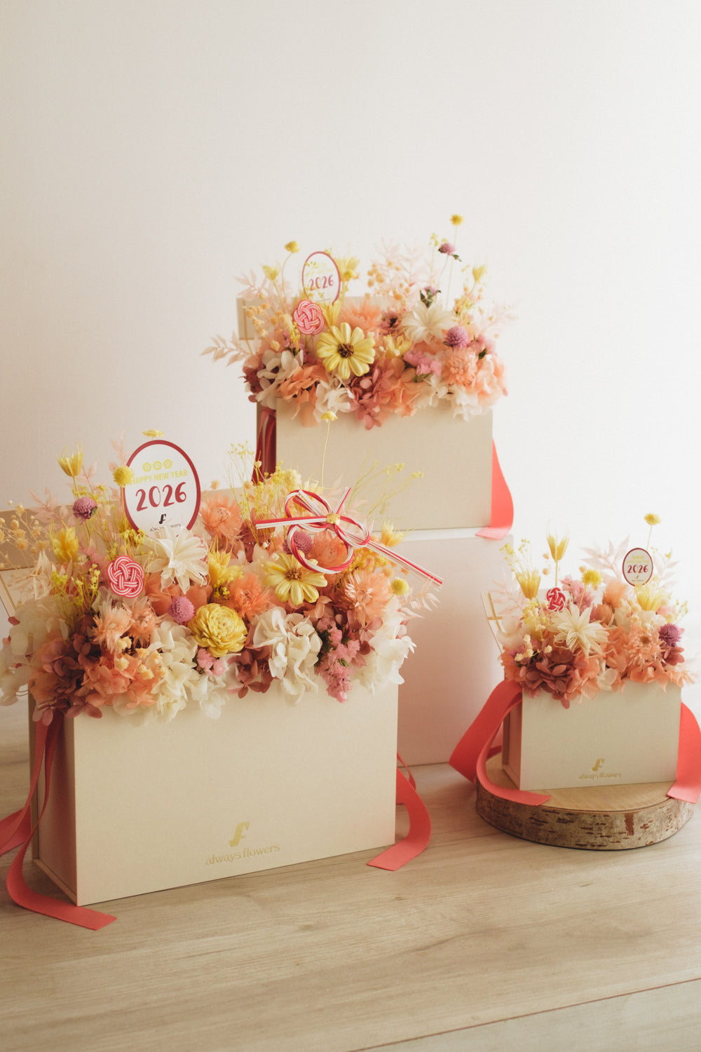 ◆ニューイヤーデザイン◆Flower BAG No.1/フラワーバッグアレンジ ハピネスドロップ/ドライ&プリザーブドフラワー