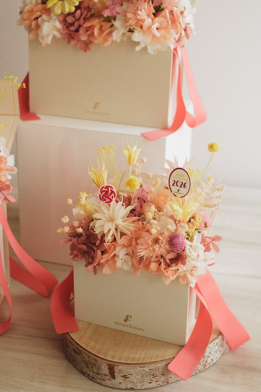 ◆ニューイヤーデザイン◆Flower BAG No.1/フラワーバッグアレンジ ハピネスドロップ/ドライ&プリザーブドフラワー