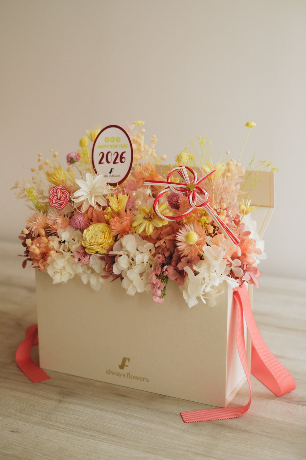 ◆ニューイヤーデザイン◆Flower BAG No.1/フラワーバッグアレンジ ハピネスドロップ/ドライ&プリザーブドフラワー