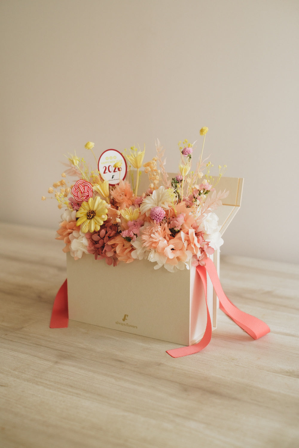 ◆ニューイヤーデザイン◆Flower BAG No.1/フラワーバッグアレンジ ハピネスドロップ/ドライ&プリザーブドフラワー