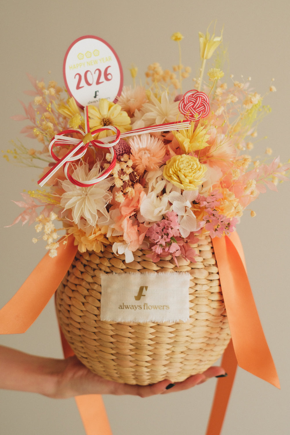 ◆ニューイヤーデザイン◆Flower BAG No.2/フラワーバッグアレンジ ジョイフルドロップ/ドライ&プリザーブドフラワー