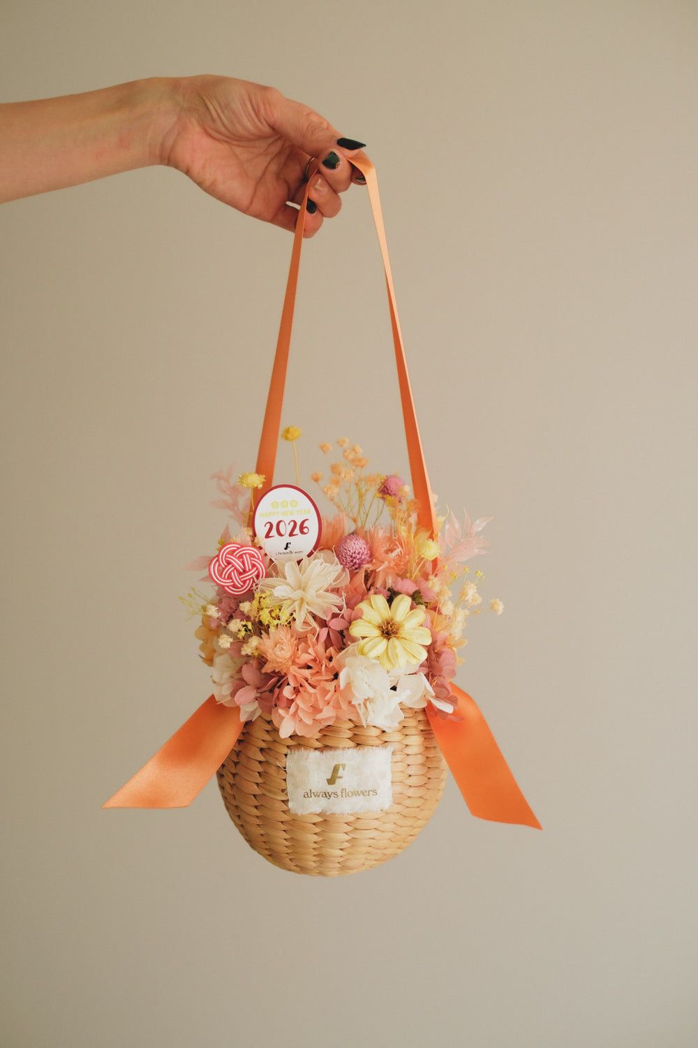 ◆ニューイヤーデザイン◆Flower BAG No.2/フラワーバッグアレンジ ジョイフルドロップ/ドライ&プリザーブドフラワー