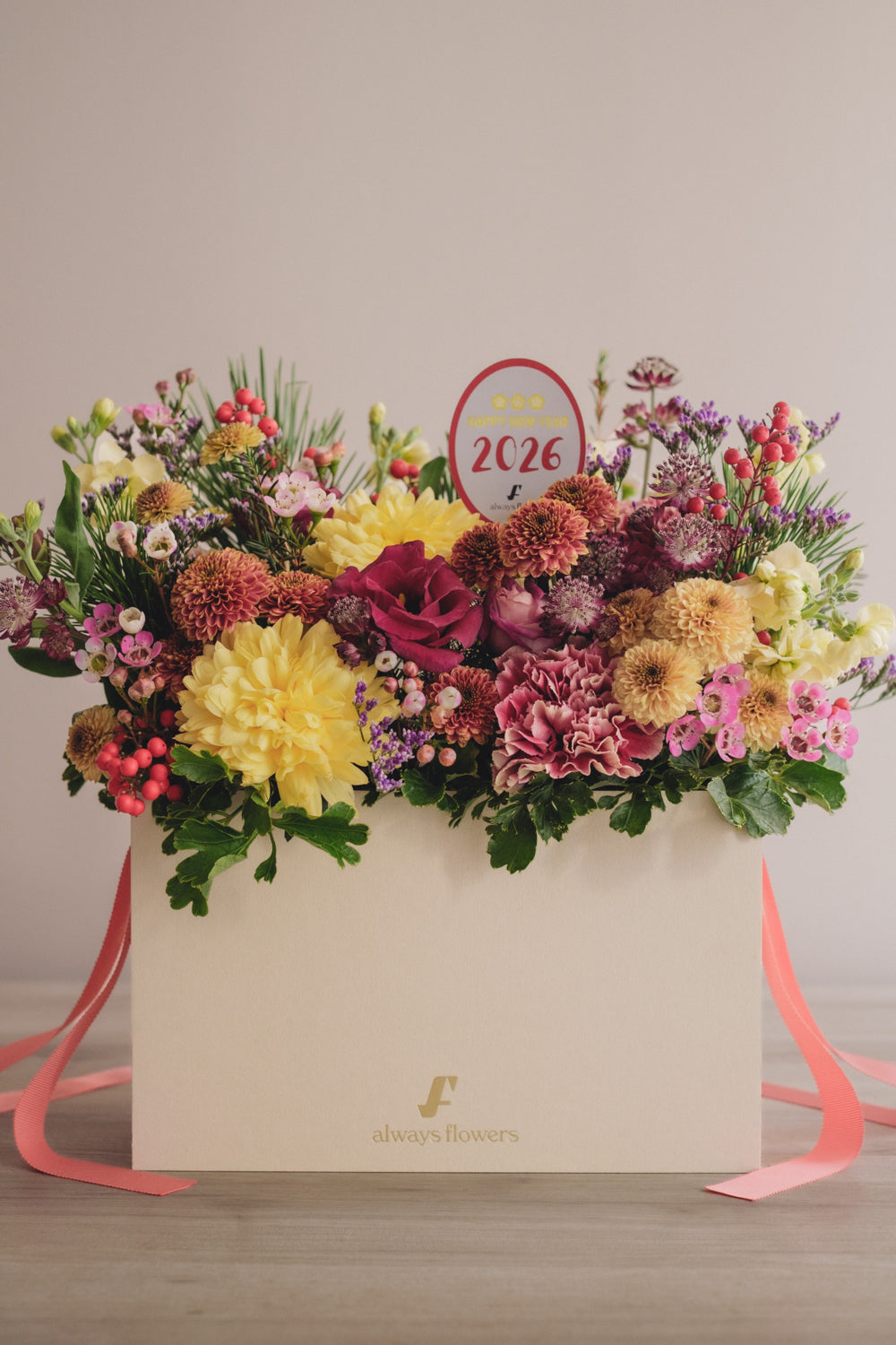 ◆12/27-1/21お届け限定◆Flower BAG No.1/フラワーバッグアレンジ AKANE/生花