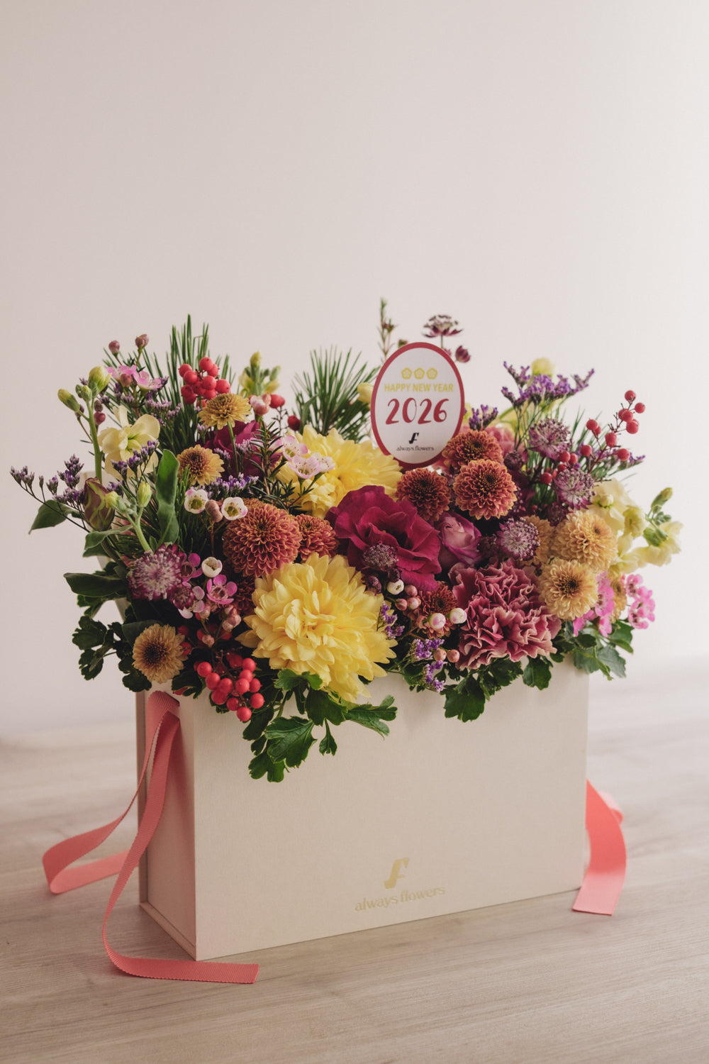 ◆12/27-1/21お届け限定◆Flower BAG No.1/フラワーバッグアレンジ AKANE/生花