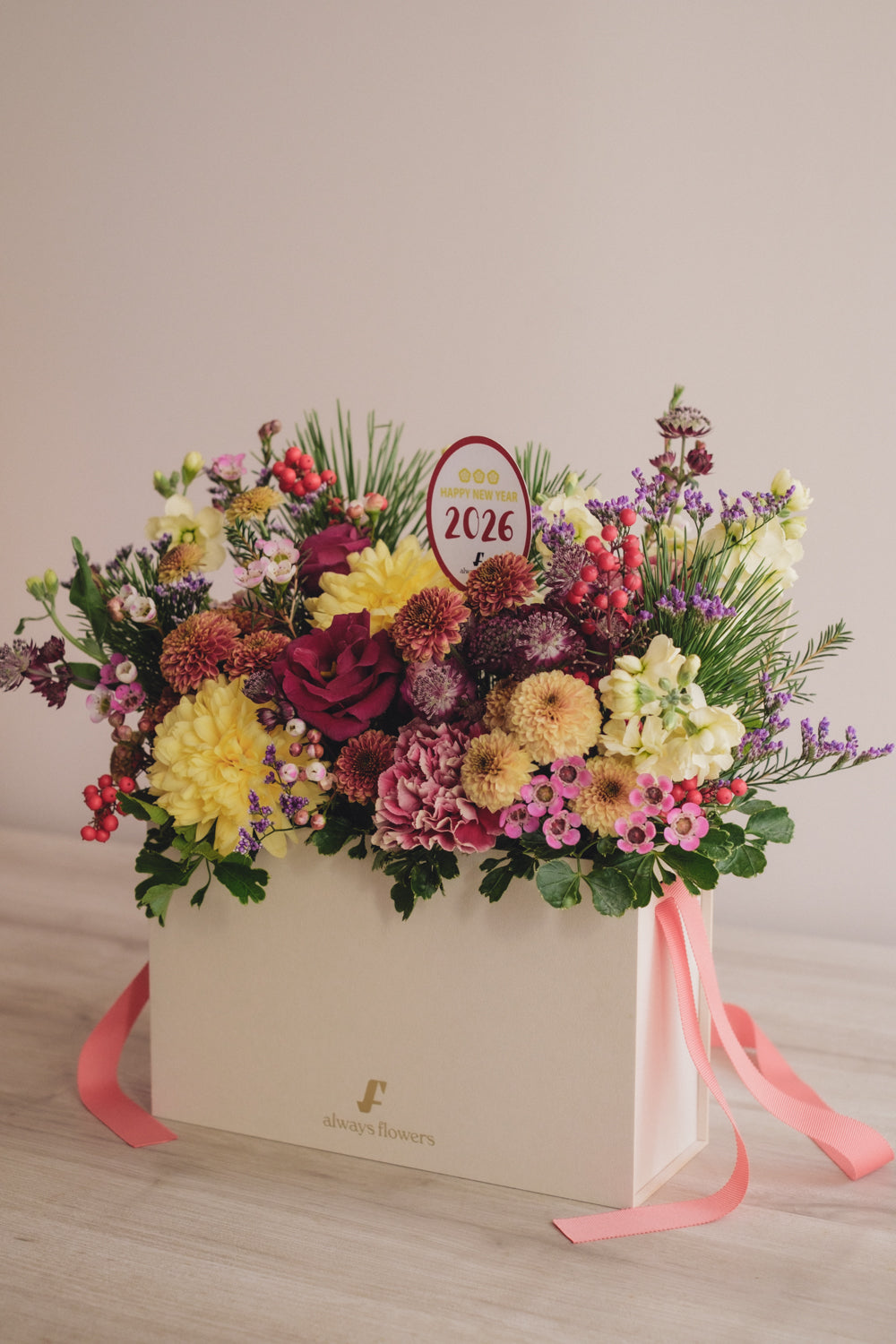 ◆12/27-1/21お届け限定◆Flower BAG No.1/フラワーバッグアレンジ AKANE/生花