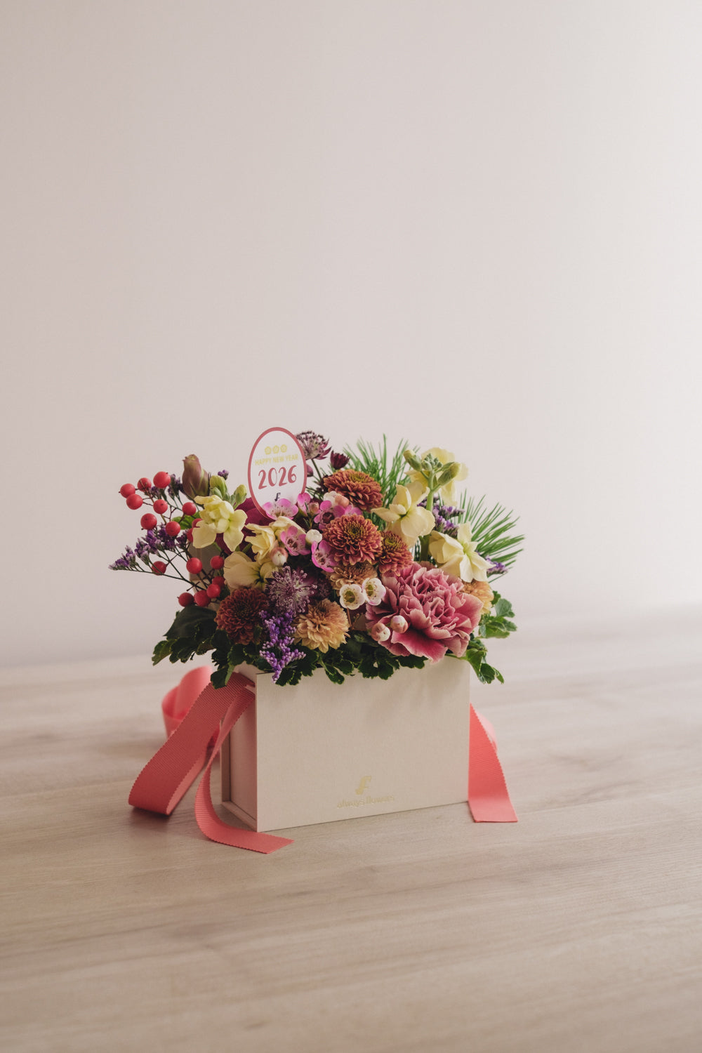 ◆12/27-1/21お届け限定◆Flower BAG No.1/フラワーバッグアレンジ AKANE/生花