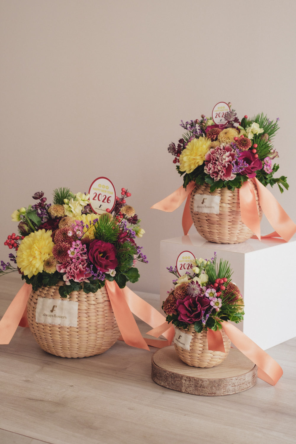 ◆12/27-1/21お届け限定◆Flower BAG No.2/フラワーバッグアレンジ SHION/生花