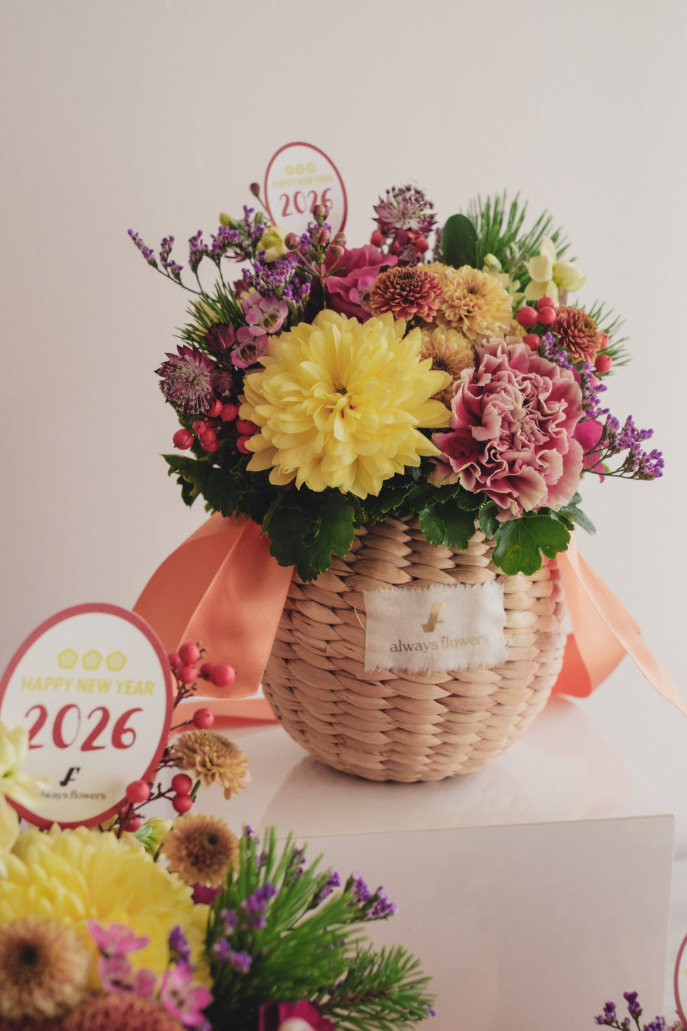 ◆12/27-1/21お届け限定◆Flower BAG No.2/フラワーバッグアレンジ SHION/生花