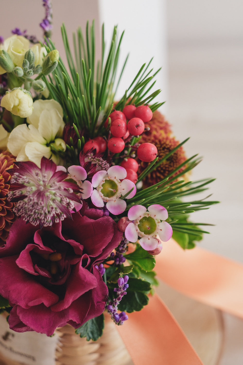 ◆12/27-1/21お届け限定◆Flower BAG No.2/フラワーバッグアレンジ SHION/生花