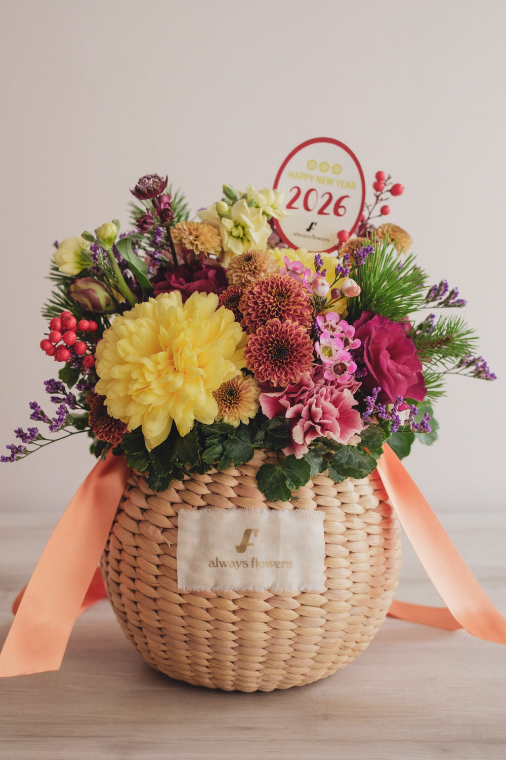 ◆12/27-1/21お届け限定◆Flower BAG No.2/フラワーバッグアレンジ SHION/生花