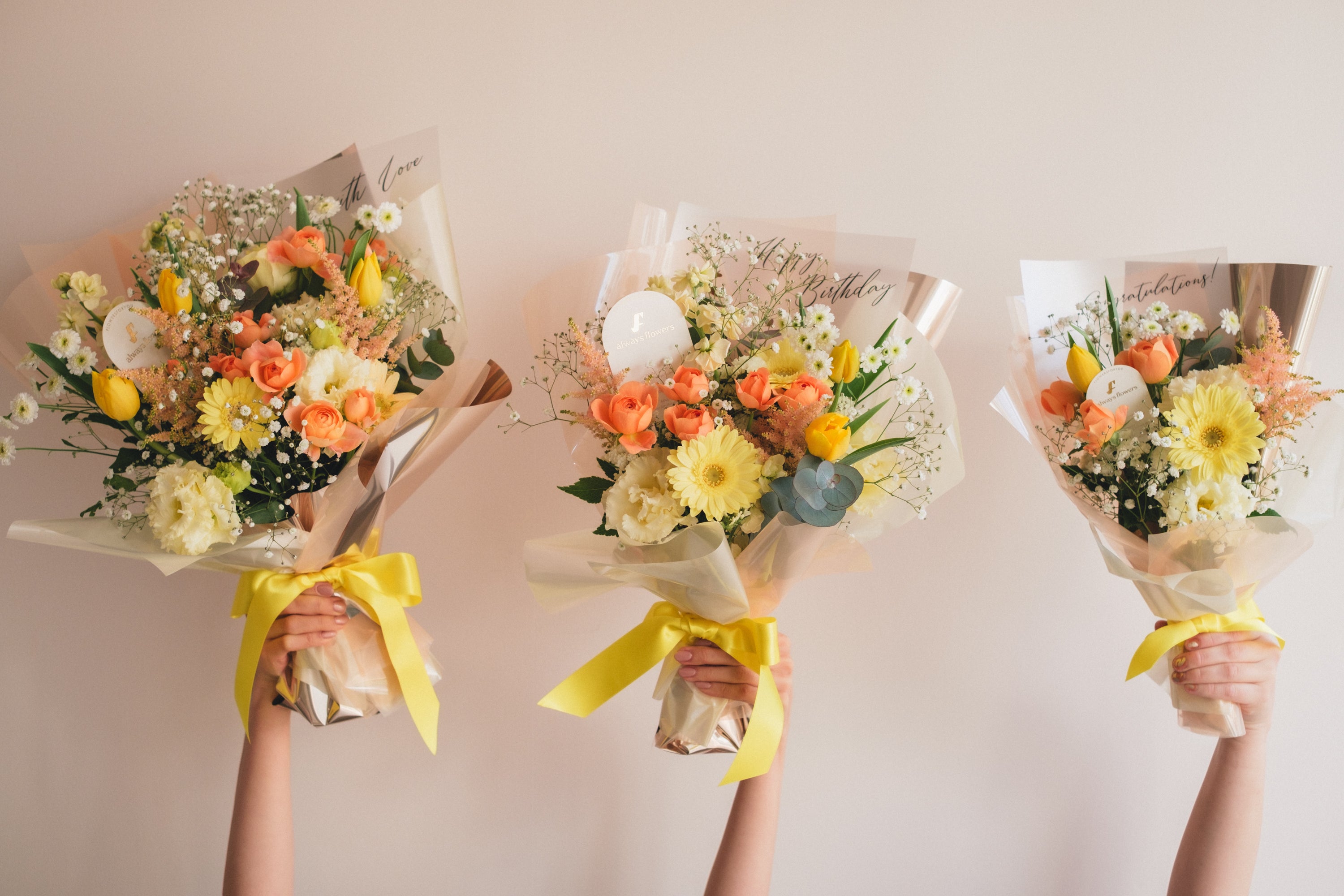 ◆1/6-3/22お届け限定◆Message Bouquet/メッセージブーケ ビタミンムース/生花・花束