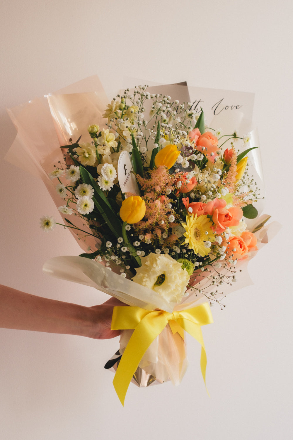 ◆1/6-3/22お届け限定◆Message Bouquet/メッセージブーケ ビタミンムース/生花・花束