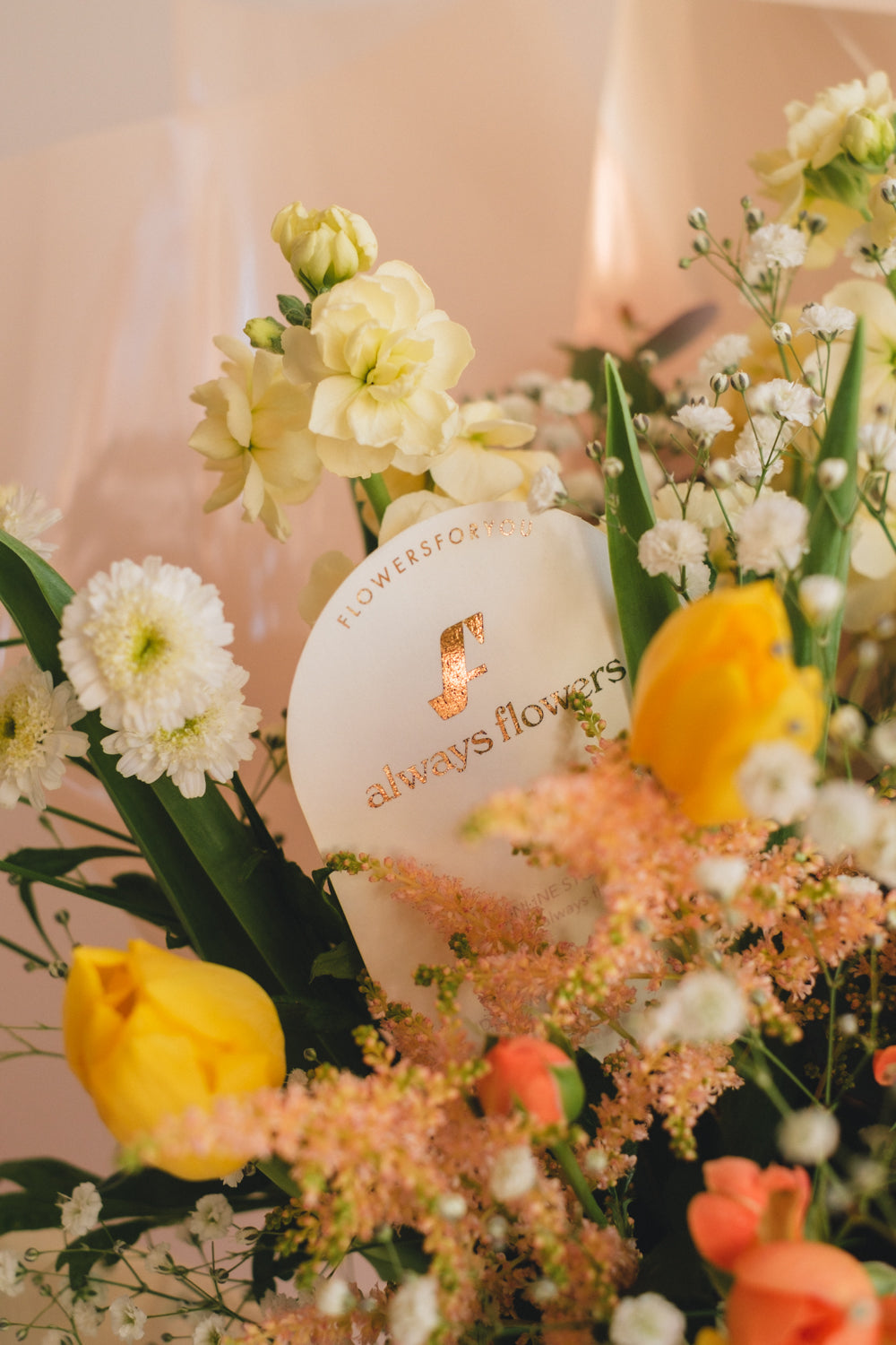 ◆1/6-3/22お届け限定◆Message Bouquet/メッセージブーケ ビタミンムース/生花・花束