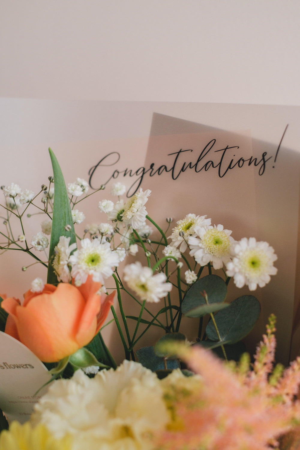 ◆1/6-3/22お届け限定◆Message Bouquet/メッセージブーケ ビタミンムース/生花・花束