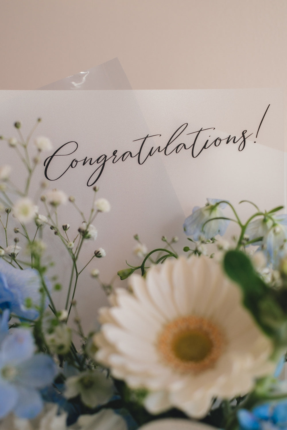 ◆1/6-3/22お届け限定◆Message Bouquet/メッセージブーケ ブルージュレ/生花・花束