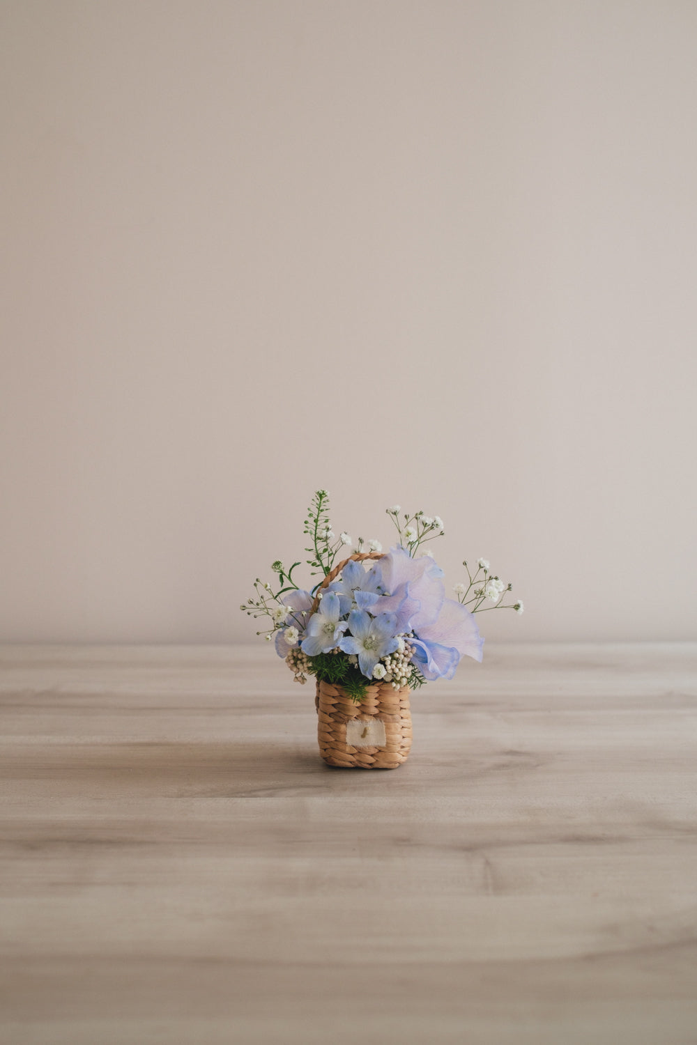 ◆1/13-3/22お届け限定◆Flower BAG No.3/フラワーバッグアレンジ エアリーブルー/生花