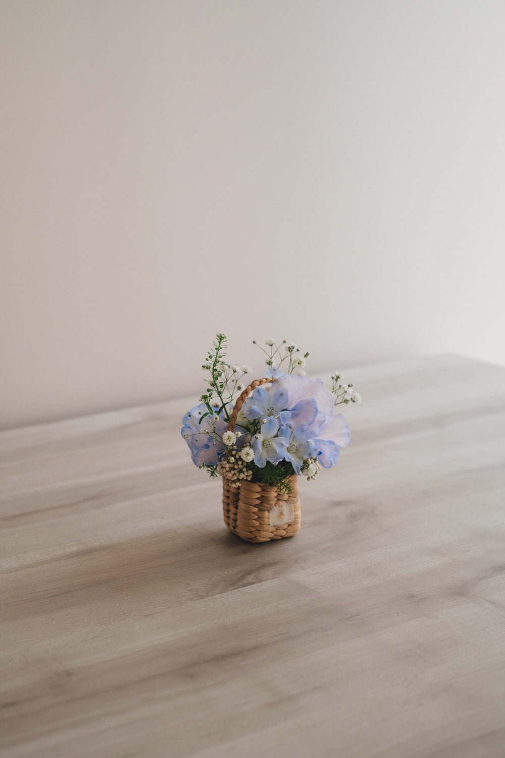 ◆1/13-3/22お届け限定◆Flower BAG No.3/フラワーバッグアレンジ エアリーブルー/生花