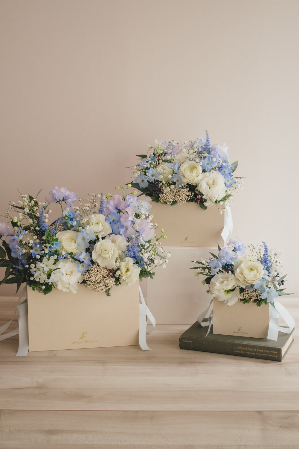 ◆1/13-3/22お届け限定◆Flower BAG No.1/フラワーバッグアレンジ ブルーブリーズ/生花