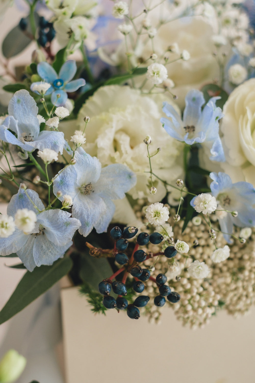 ◆1/13-3/22お届け限定◆Flower BAG No.1/フラワーバッグアレンジ ブルーブリーズ/生花